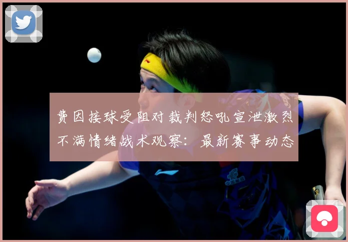 费因接球受阻对裁判怒吼宣泄激烈不满情绪战术观察：最新赛事动态与深度分析